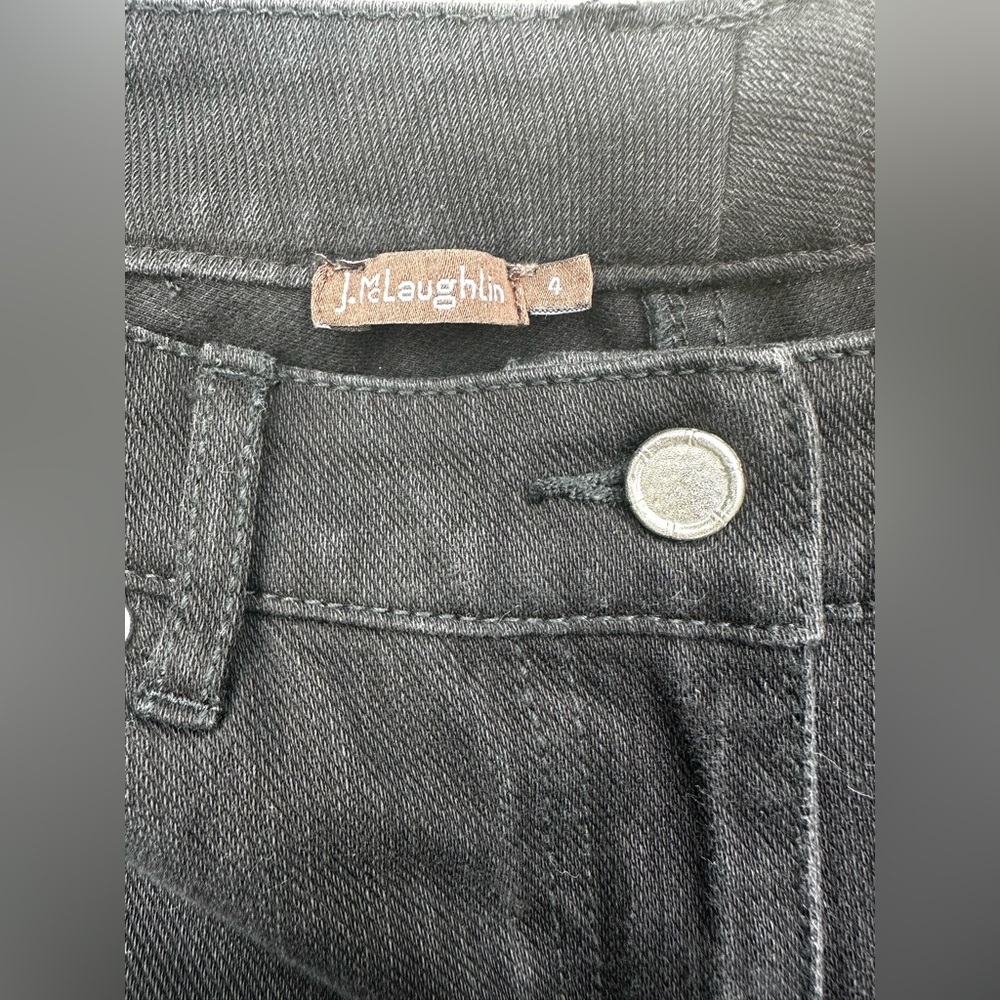 J.McLaughlin Women Black Wash Slim Fit Denim Jeans Size 4 - Picture 4 of 7